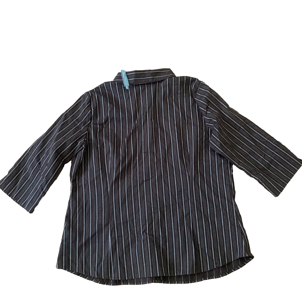 NWT APT. 9 WOMEN'S BROWN STRIPE BUTTON FRONT 3/4 … - image 4